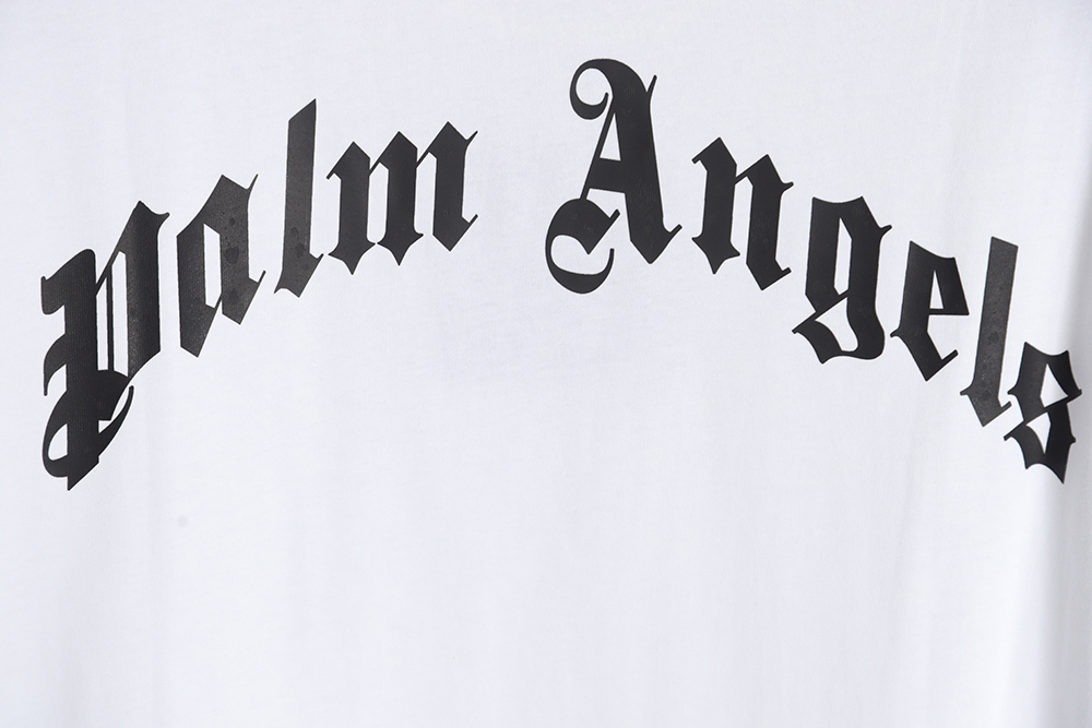 PALM ANGELS Palm Angels PA broken tail shark print short sleeves