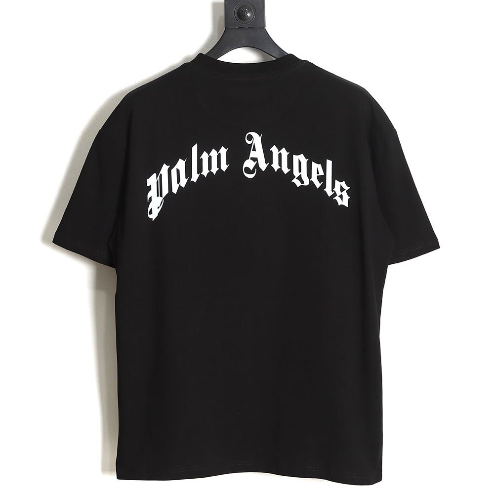 PALM ANGELS Palm Angel PA broken tail shark print short sleeve TSK1
