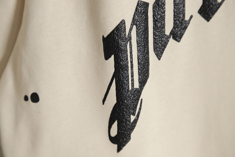 Palm Angels Palm Angel 23SS Splashed ink hole to do old short-sleeved T-shirt