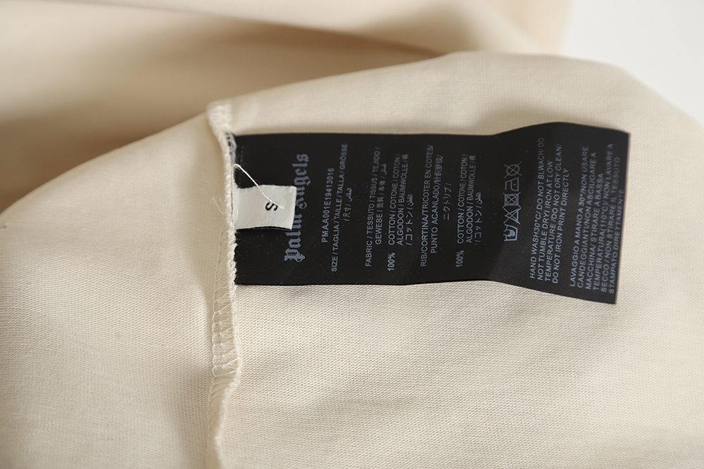 Palm Angels Palm Angel 23SS Splashed ink hole to do old short-sleeved T-shirt