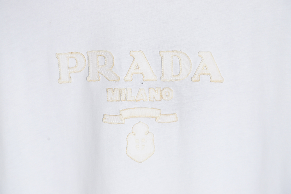 Prada 23SS Appliqué Short Sleeve T-Shirt