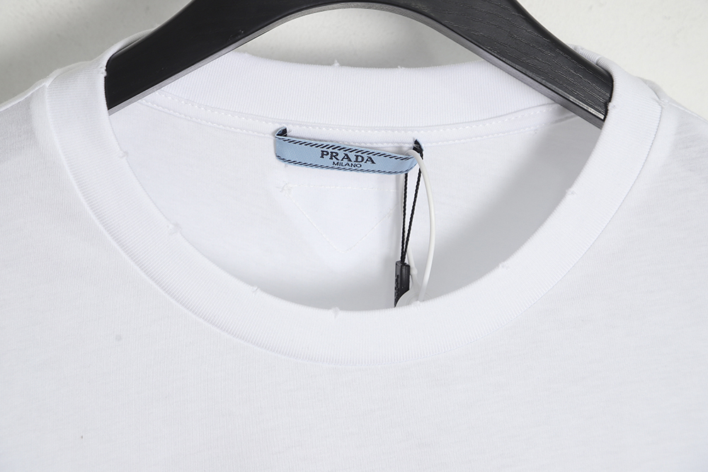Prada 23SS Appliqué Short Sleeve T-Shirt