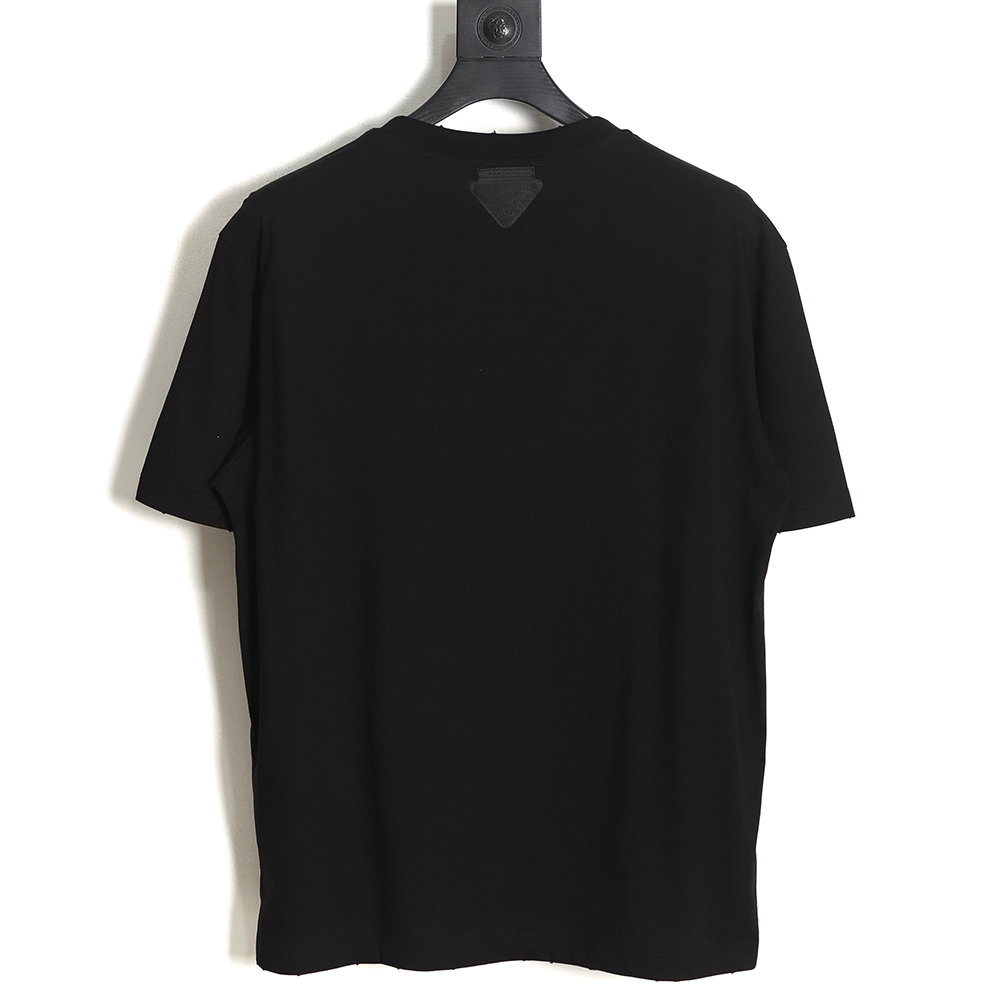 Prada 23SS appliqué short-sleeved T-shirt TSK1
