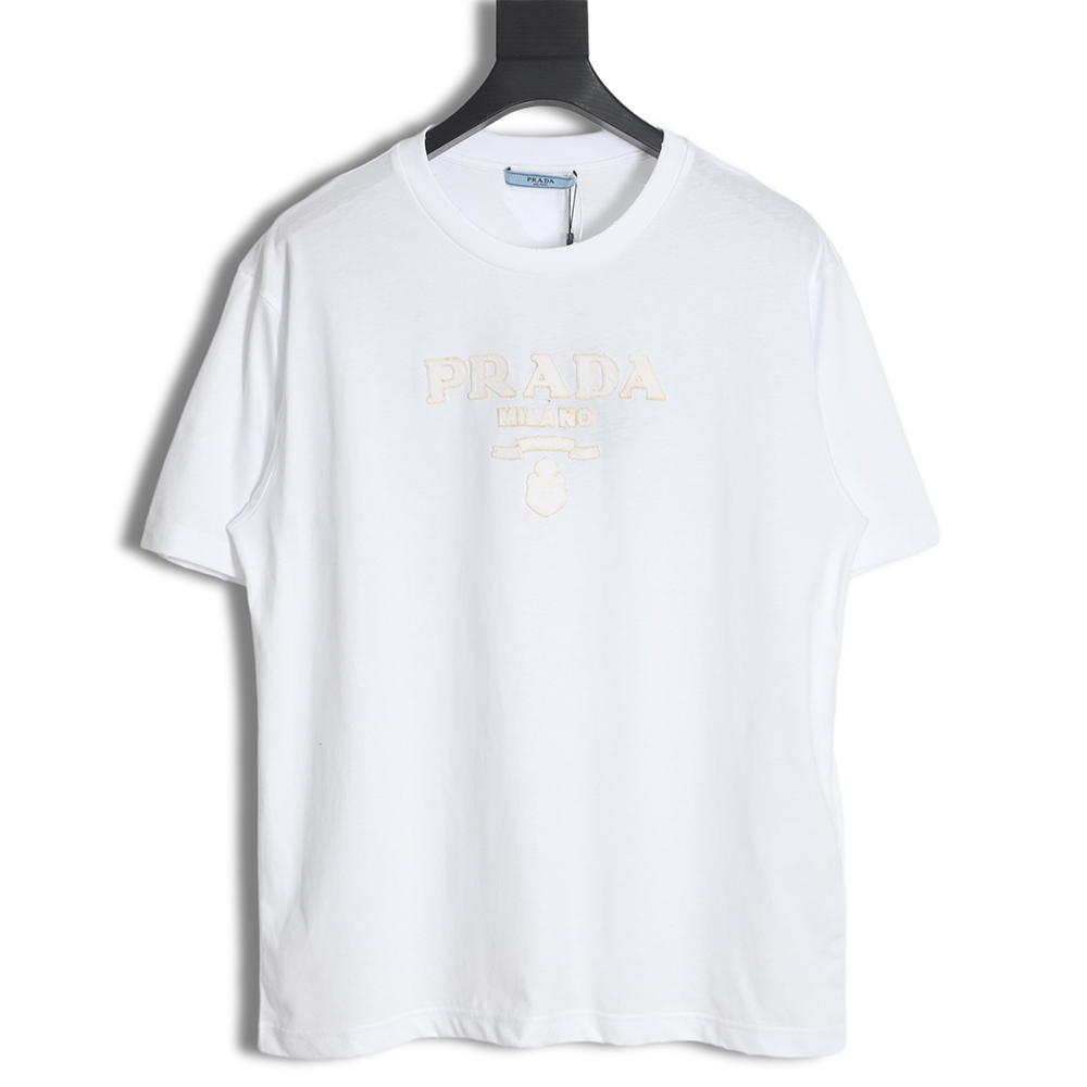 Prada 23SS Appliqué Short Sleeve T-Shirt
