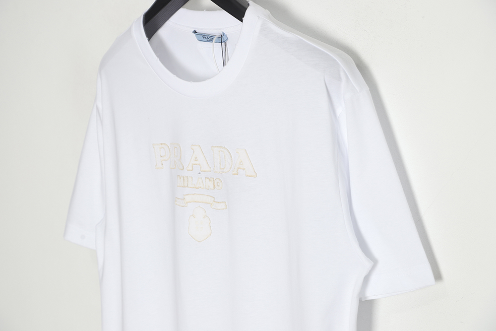 Prada 23SS Appliqué Short Sleeve T-Shirt
