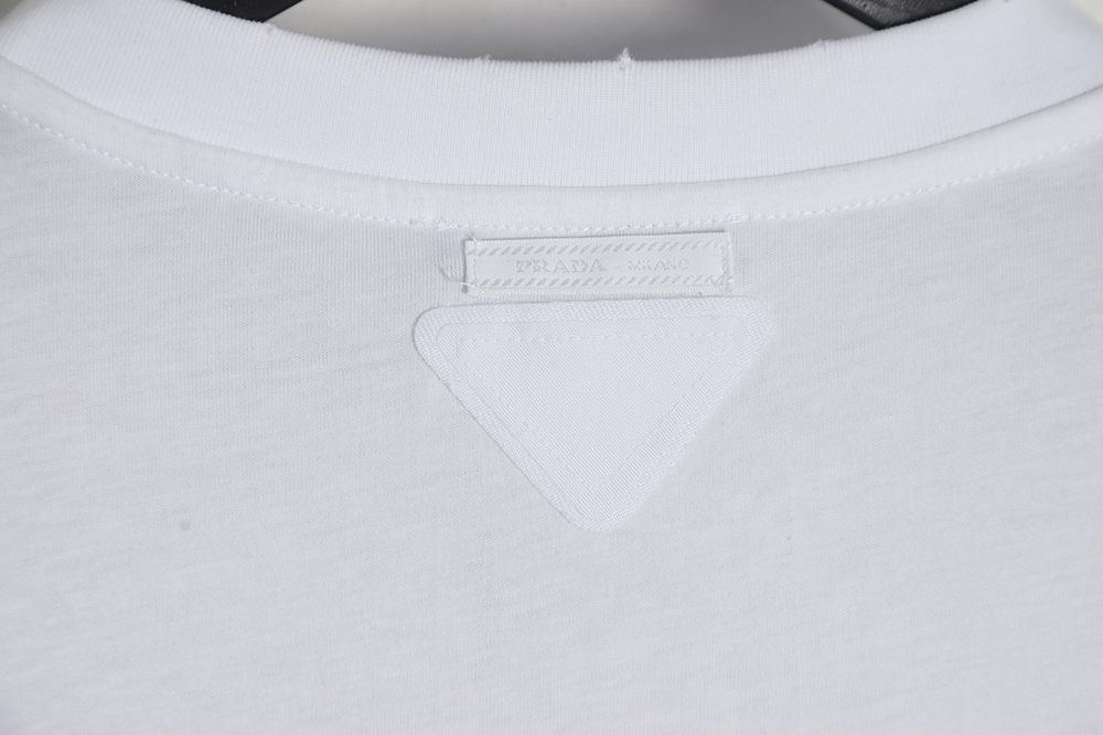 Prada 23SS Appliqué Short Sleeve T-Shirt
