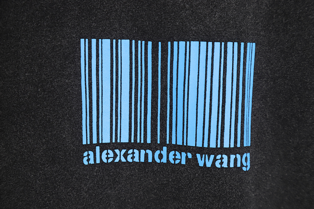 Alexander Wang Alexander Wang QR code logo print short-sleeved T-shirt TSK1