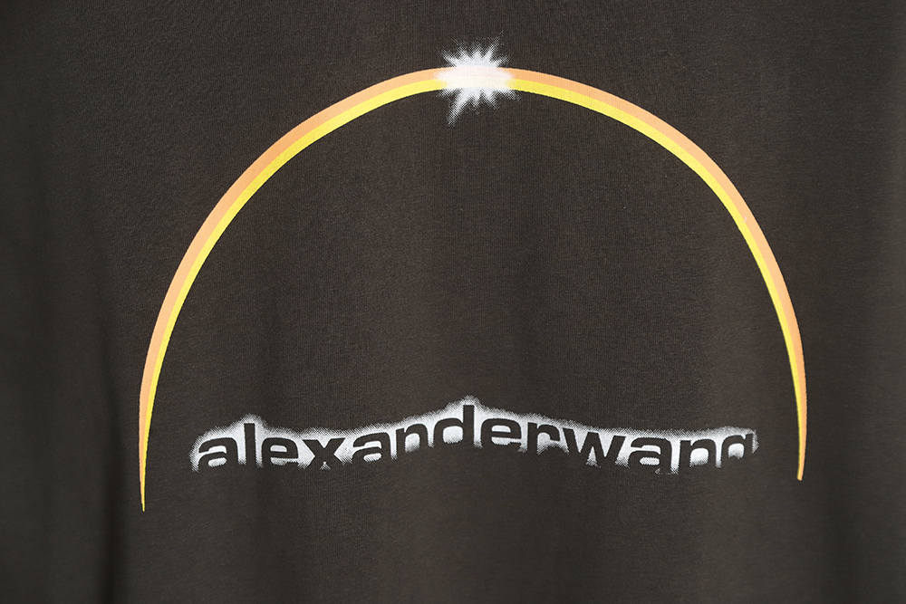 Alexander Wang Alexander Wang glitter logo print short-sleeved T-shirt