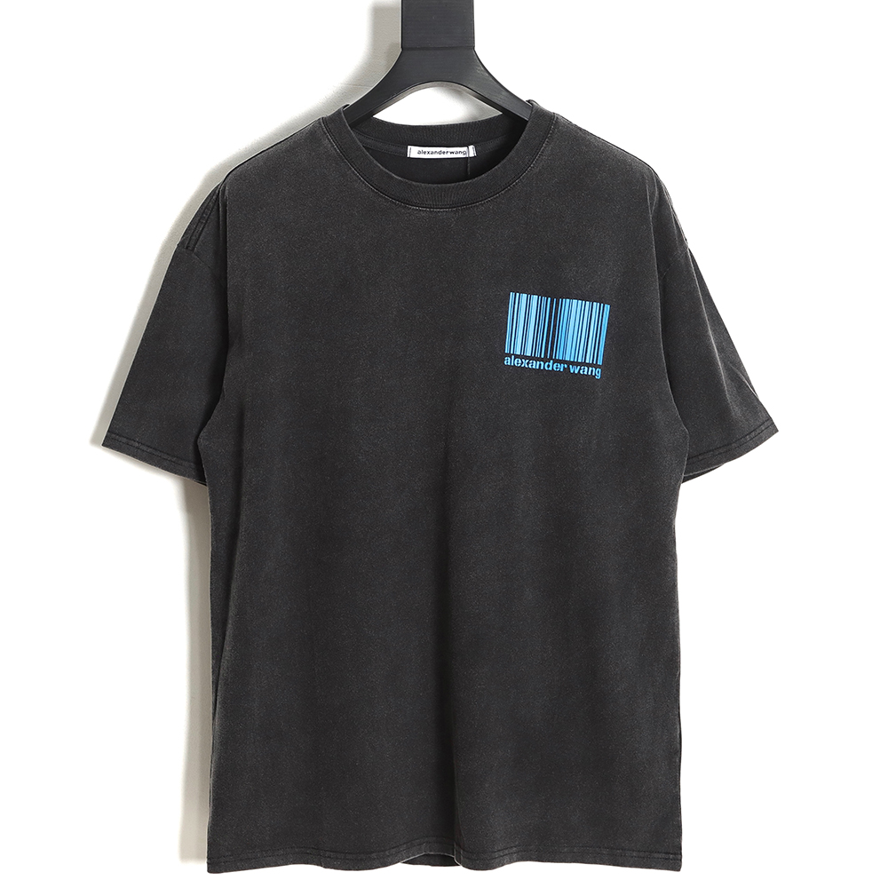 Alexander Wang Alexander Wang QR code logo print short-sleeved T-shirt TSK1