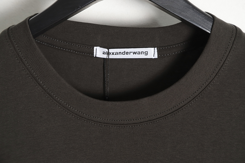 Alexander Wang Alexander Wang glitter logo print short-sleeved T-shirt