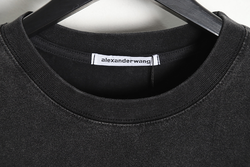 Alexander Wang Alexander Wang QR code logo print short-sleeved T-shirt TSK1
