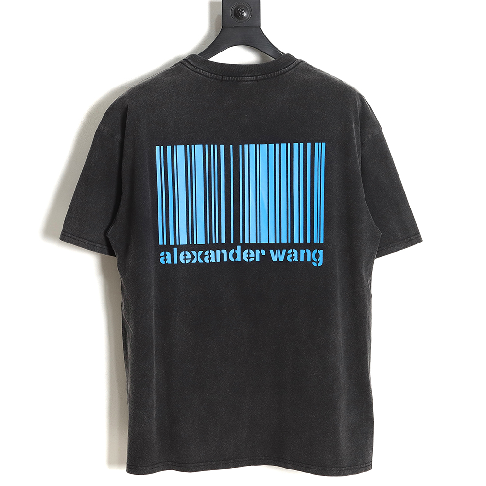 Alexander Wang Alexander Wang QR code logo print short-sleeved T-shirt TSK1