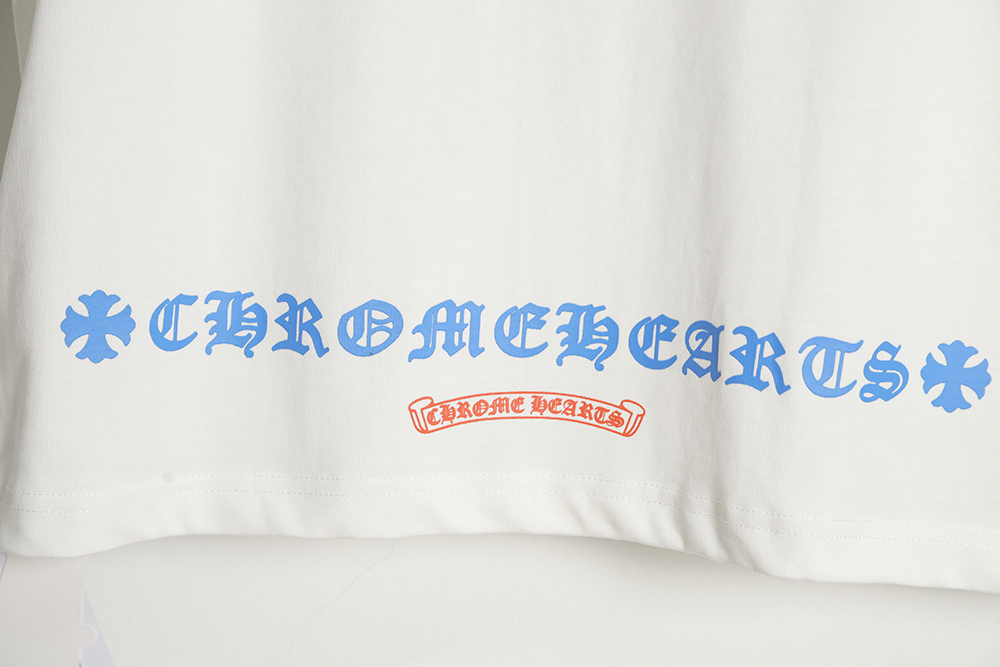 Chrome Hearts Cro Heart 23SS Gradient Cross Print Short Sleeve T-Shirt