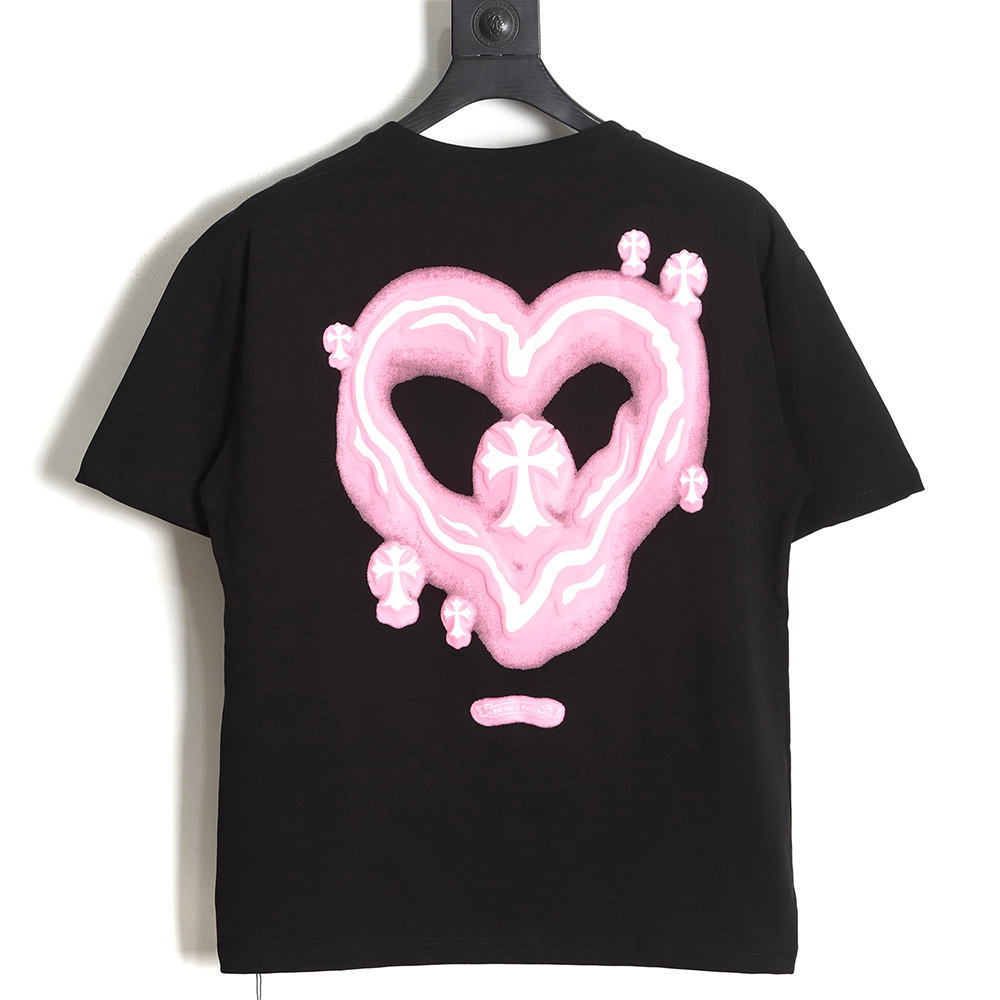 Chrome Hearts Cro Heart 23SS foam love print short-sleeved T-shirt TSK1