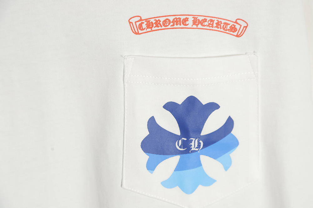 Chrome Hearts Cro Heart 23SS Gradient Cross Print Short Sleeve T-Shirt