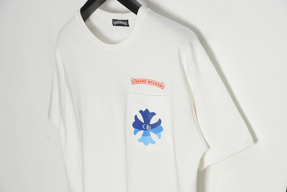 Chrome Hearts Cro Heart 23SS Gradient Cross Print Short Sleeve T-Shirt
