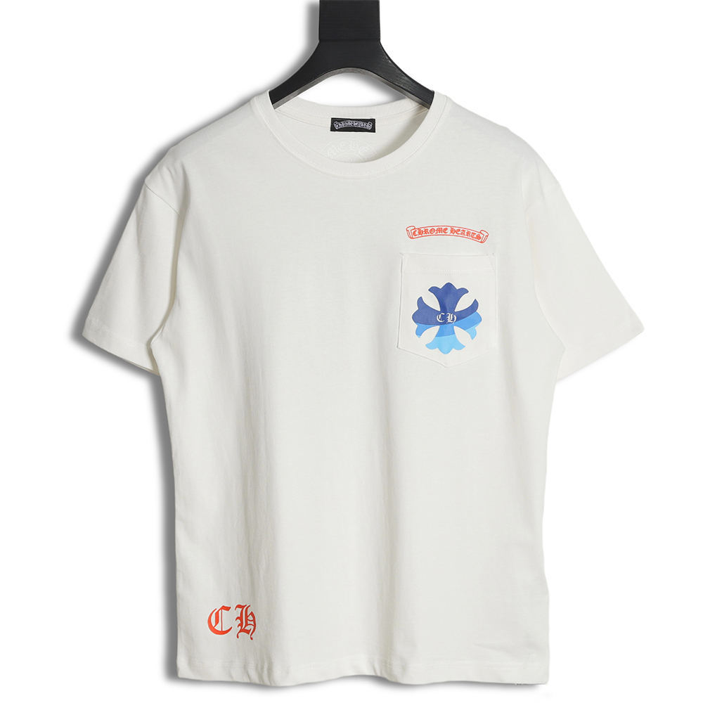 Chrome Hearts Cro Heart 23SS Gradient Cross Print Short Sleeve T-Shirt