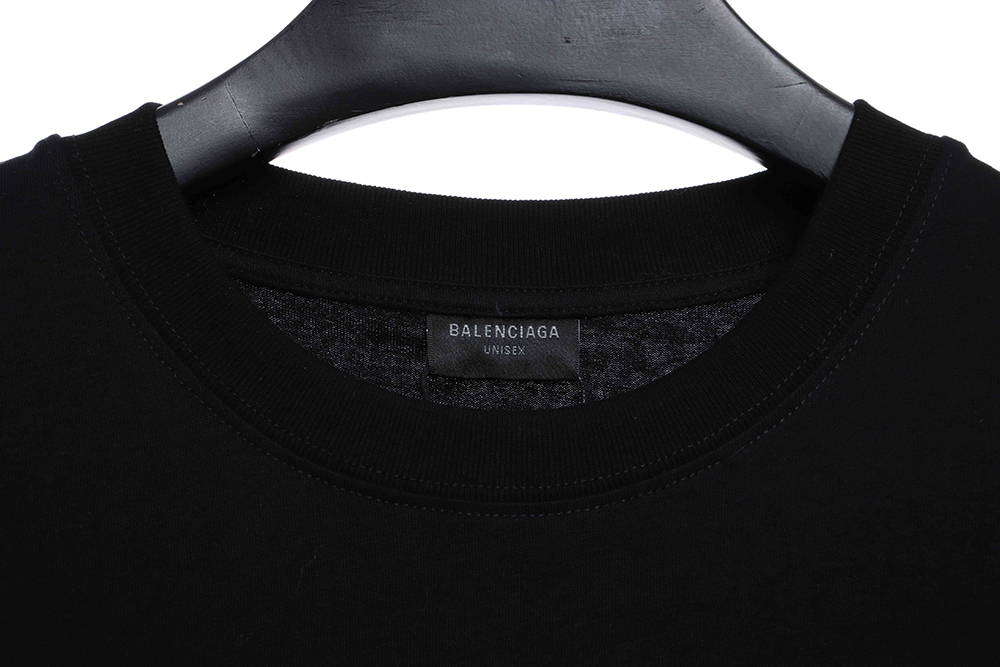 Balenciaga three-bar embroidery short-sleeved TSK1