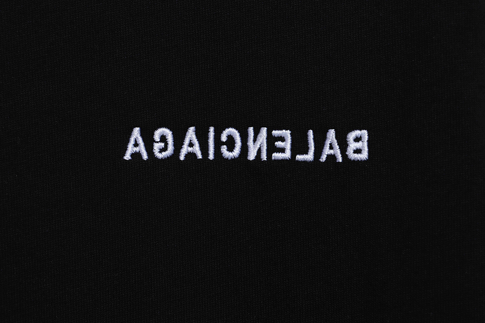 Balenciaga three-bar embroidery short-sleeved TSK1