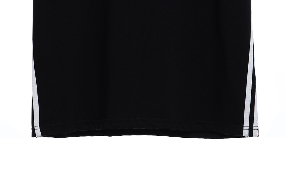 Balenciaga three-bar embroidery short-sleeved TSK1