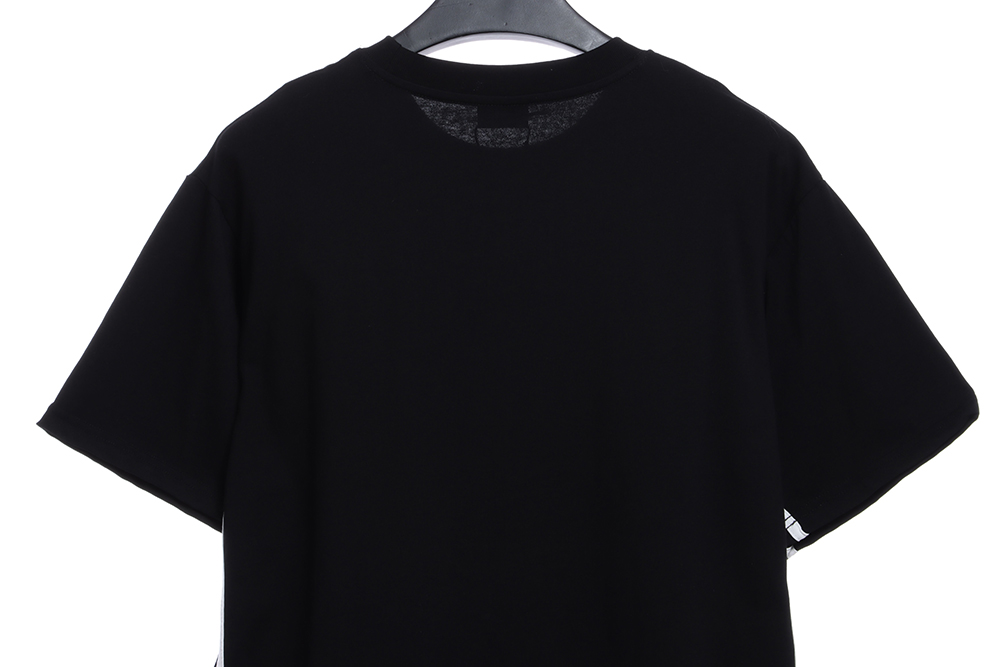 Balenciaga three-bar embroidery short-sleeved TSK1