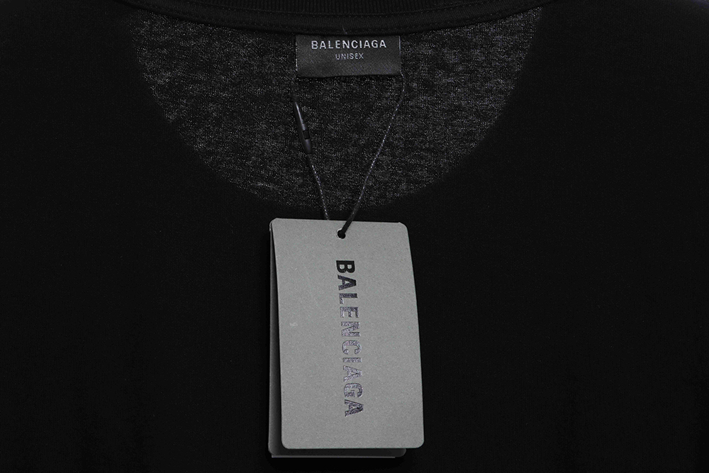 Balenciaga three-bar embroidery short-sleeved TSK1