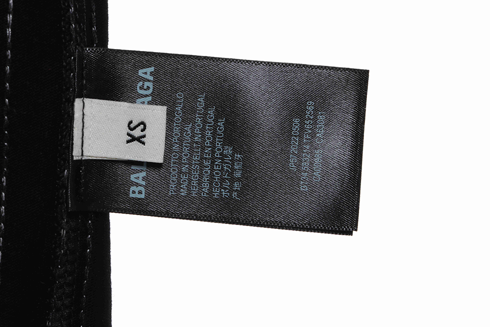 Balenciaga three-bar embroidery short-sleeved TSK1