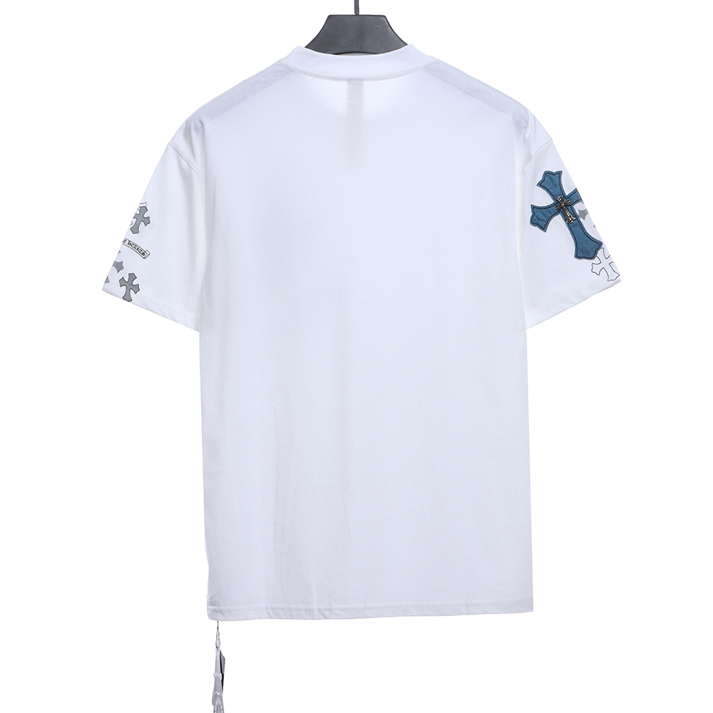 Cro Heart Neckline Sanskrit Cross Patch Short Sleeves