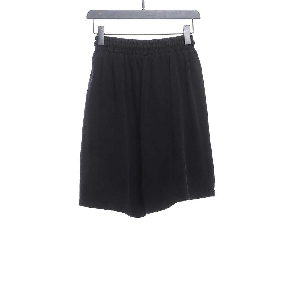 Cro-Heart Washed Distressed Gray Horseshoe Shorts