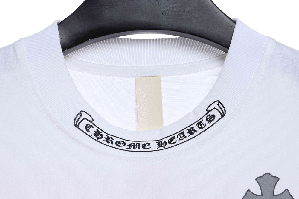Cro Heart Neckline Sanskrit Cross Patch Short Sleeves