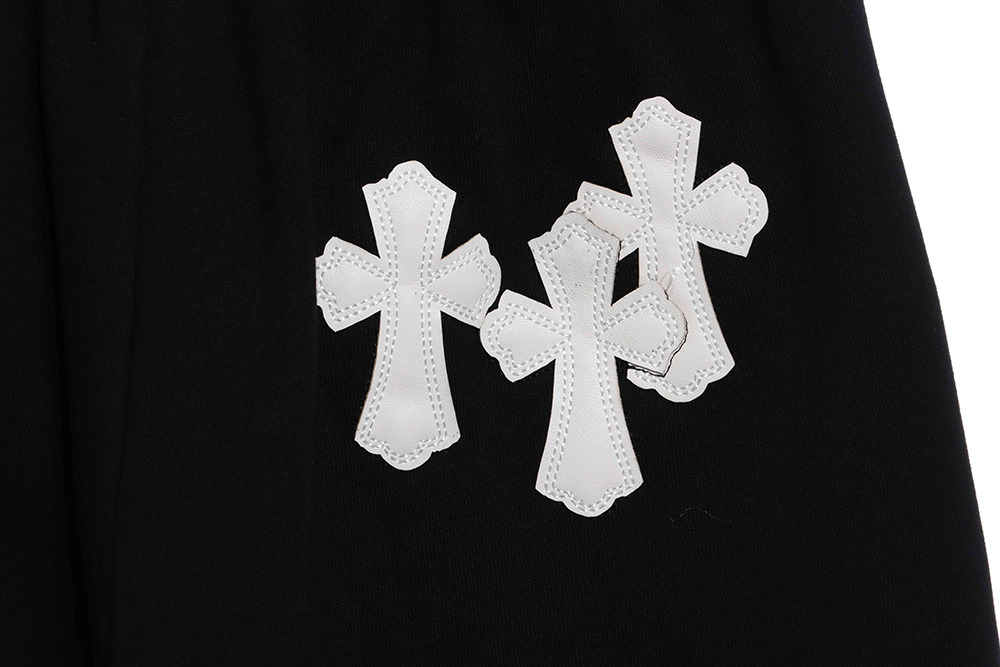 Cro Heart White Leather Label Cross Shorts