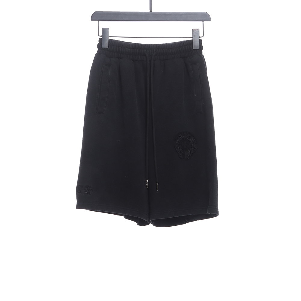 Cro-Heart Washed Distressed Gray Horseshoe Shorts