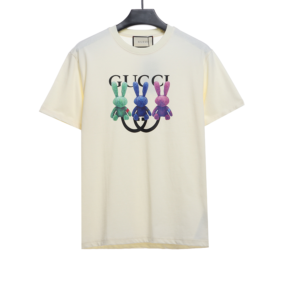 Gucci Colorful Three-dimensional Rabbit Print Short Sleeve TSK1