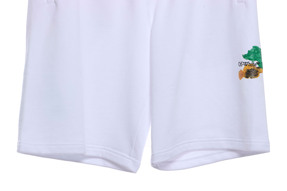 OW ink hand-painted color graffiti arrow shorts
