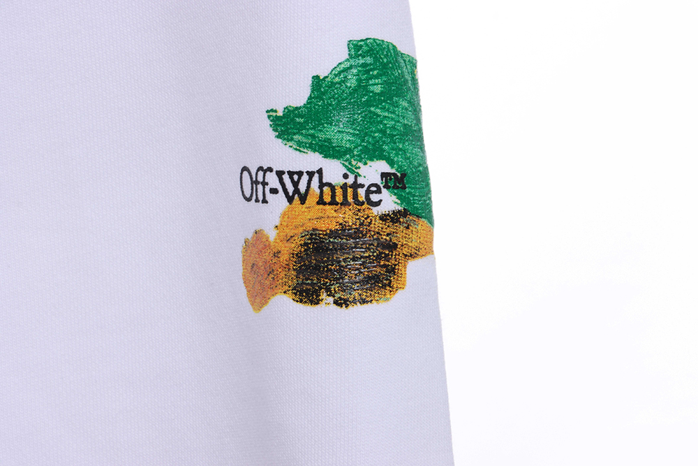 OW ink hand-painted color graffiti arrow shorts