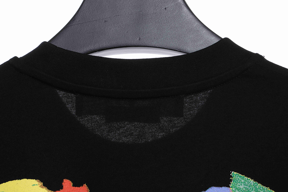 OW environmental protection ink hand-painted color graffiti short sleeve TSK1