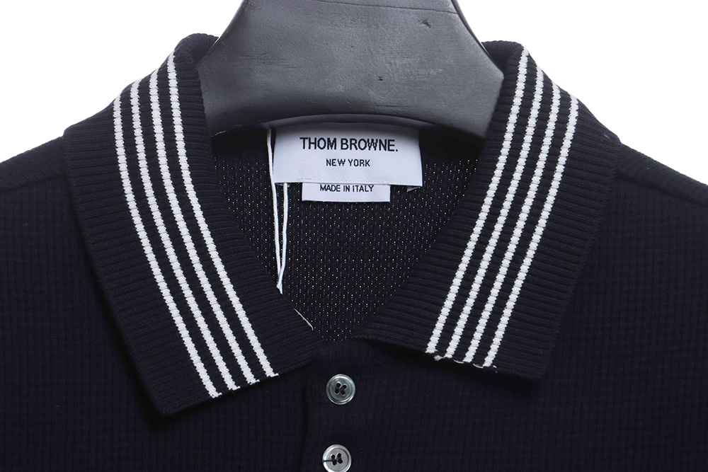 TB Waffle Stripe Printed Edge POLO TSK1