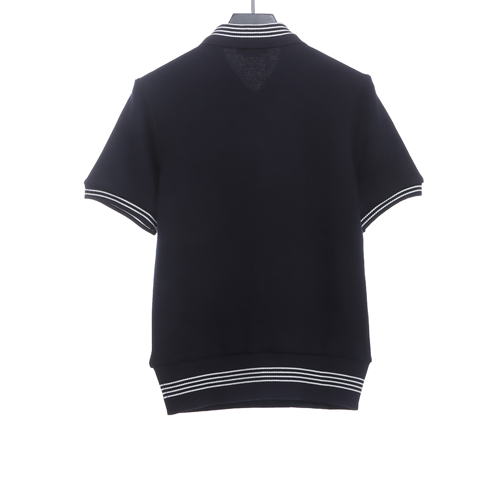 TB Waffle Stripe Printed Edge POLO TSK1