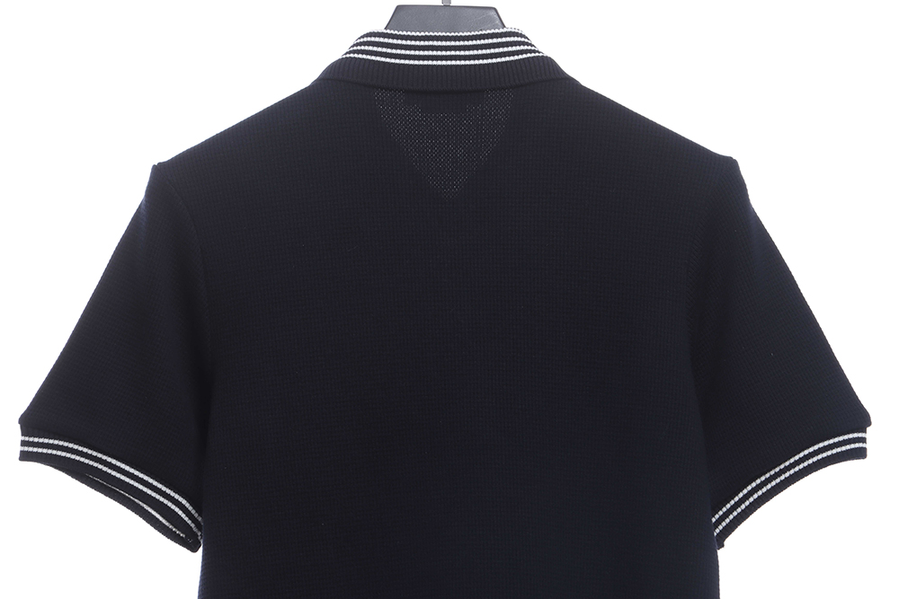 TB Waffle Stripe Printed Edge POLO TSK1