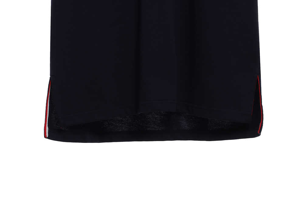 TB Neckline Striped Jacquard Short Sleeve TSK2