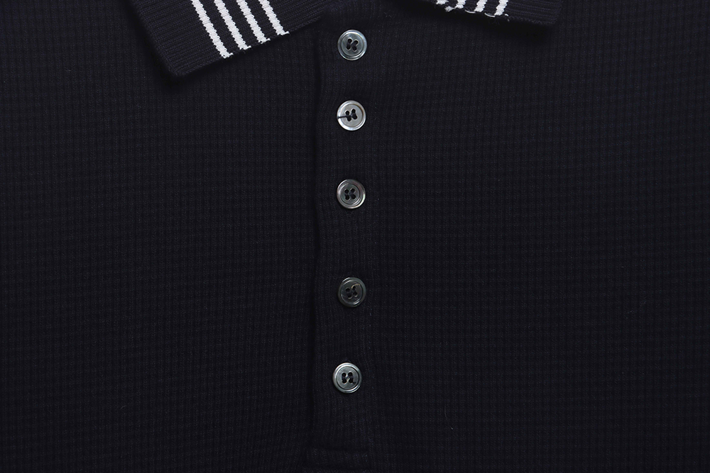 TB Waffle Stripe Printed Edge POLO TSK1
