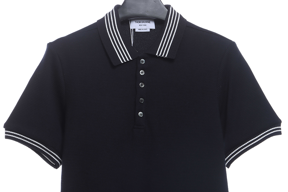 TB Waffle Stripe Printed Edge POLO TSK1