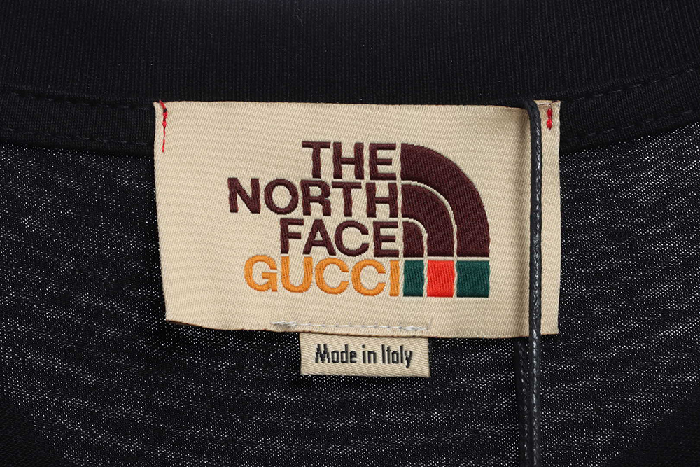 Gucci joint north face colorful print short sleeve TSK1