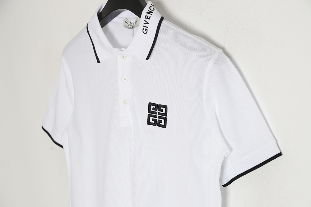 Givenchy Givenchy GVC 23SS 4G embroidery collar short-sleeved POLO shirt