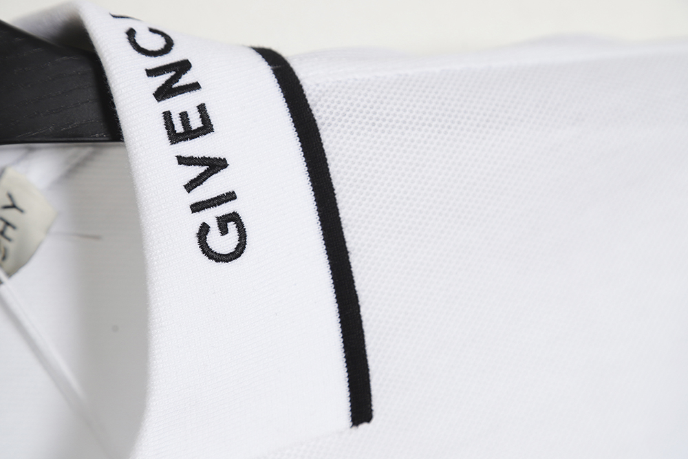 Givenchy Givenchy GVC 23SS 4G embroidery collar short-sleeved POLO shirt