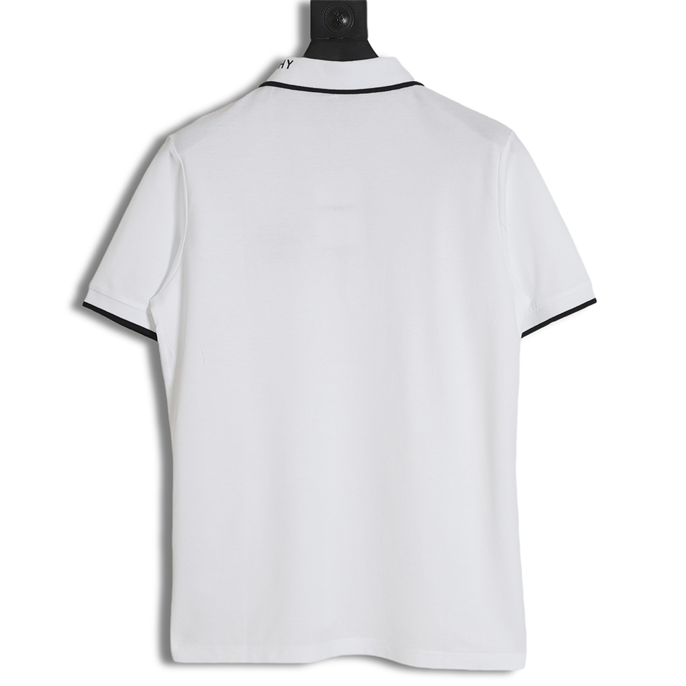 Givenchy Givenchy GVC 23SS 4G embroidery collar short-sleeved POLO shirt
