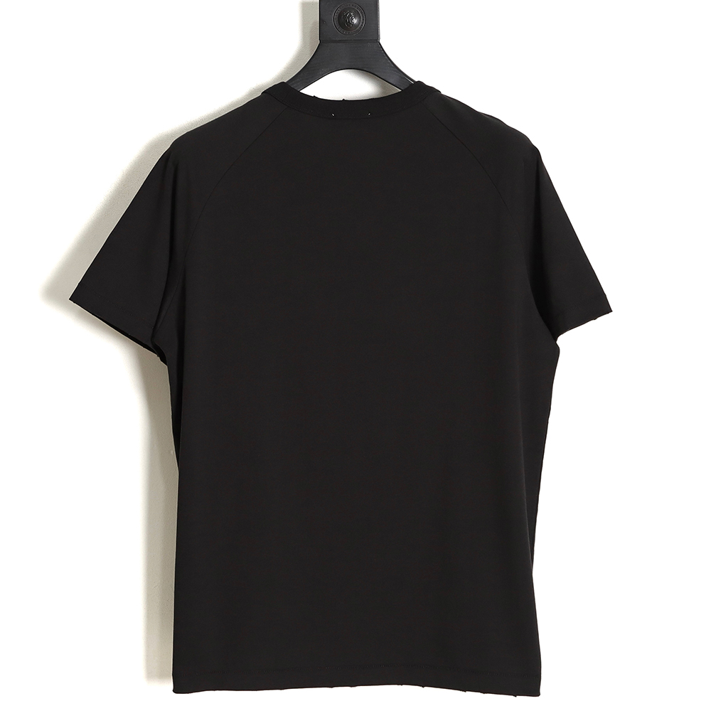 Dior CD gold and silver thread flower embroidery short-sleeved T-shirt TSK1