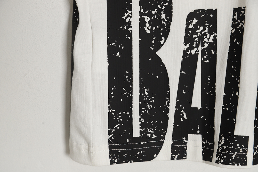 Balenciaga Balenciaga BLCG & GUCCI Gucci joint front and rear letter print short-sleeved T-shirt