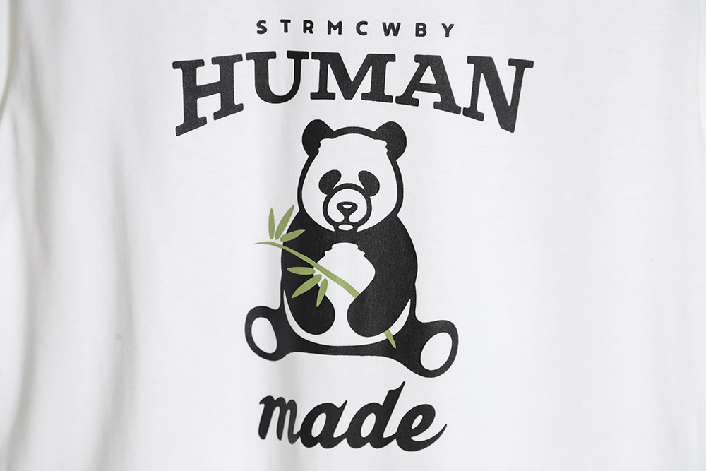 HUMAN MADESS23 Beijing Xi'an Pop-up limited panda pattern printing round neck short-sleeved T-shirt