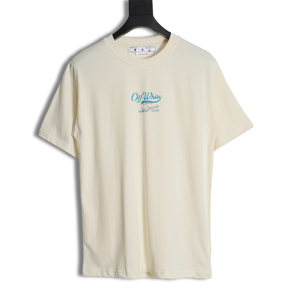 Off White OW simple letter print short-sleeved T-shirt
